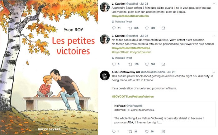 ActuaLitte's tweet photo. La BD sur l'autisme Les petites victoires au cinéma : boycott en vue https://t.co/ioC1pyXS4E
@ruedesevresBD @rabatel_marie @Caracolant @I_Aggie @casthel
#BOYCOTTLesPetitesVictoires #LesPetitesVictoires #Autisme #Polémique #Adaptation #boycottlespetitesvictoires #BoycottToSiri https://t.co/KG3wvKq5w5
