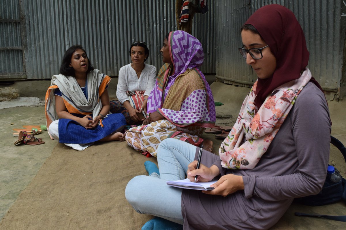 BRACworld's tweet photo. “I'm curious to know details about the field facilitators, how they are closely working with the participants” - Nora Ghobrial from #Egypt during an immersion visit to see how we are implementing #Graduation in #Bangladesh. 
#extremepoverty @JPAL_Global @SFSD_sawiris https://t.co/vJ8rZTd3ge