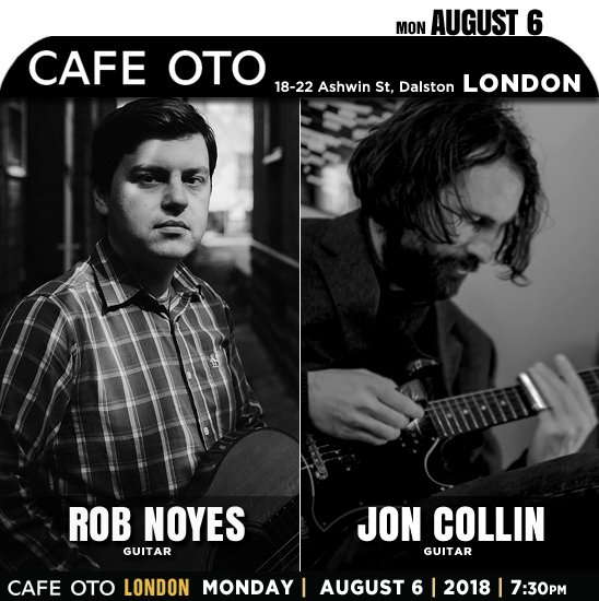 jazzsharing's tweet photo. →@Cafeoto #Dalston, #London
ROB NOYES + JON COLLIN
* #RobNoyes guitarist, composer
→https://t.co/vC3jay5k1p
* #JonCollin guitarist, composer
→https://t.co/B8TvP43Enp
Mon|AUGUST6 |7:30pm
→https://t.co/xliIfUswxp https://t.co/PYRKHSZBHD