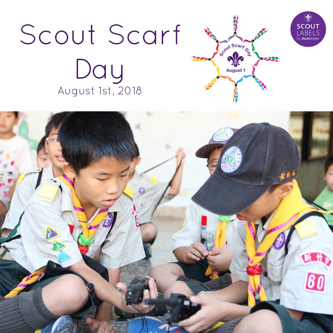 scoutlabels's tweet photo. Happy Scout Scarf Day to all active AND former Scouts! Wear your scarf loud and proud to share the 'spirit of scouting' with the world 😀 
.
.
.
.
.
.
#scoutlabels #scarfday #scoutscarf #scarf #worldscarfday #worldscouts #ukscouts #scouting #spiritofscouting #personalised https://t.co/8ojz8JPhSR