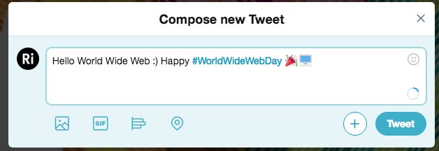 Since that moment in 1990, the web has expanded at a mind-boggling speed😵 What we have now is a hub of knowledge, wonder, opinions, holiday snaps and insightful Twitter threads, of course. Thank you Tim and Robert! #WorldWideWebDay