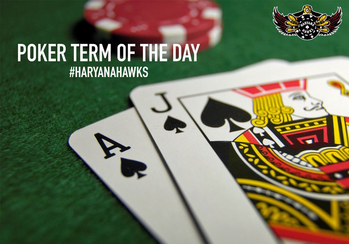 Ajax is poker slang for a starting hand with one ace and one jack. It's called Ajax because Ace-Jack and the popular cleaner sound very similar.  
#HaryanaHawks #BeAHawk #PokerIsASport  #ThursdayThoughts #pokerterms