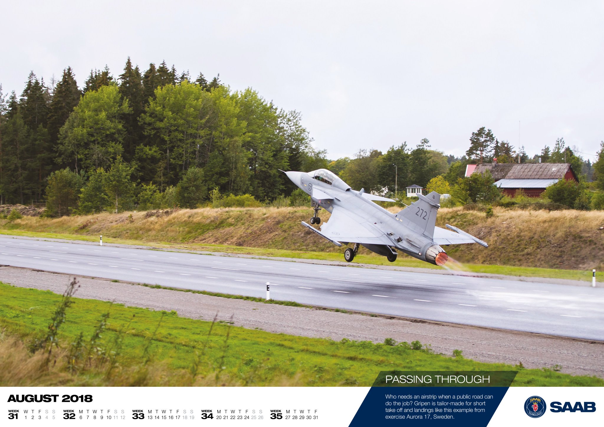Saab on Twitter "Gripen calendar image of the month Who needs an