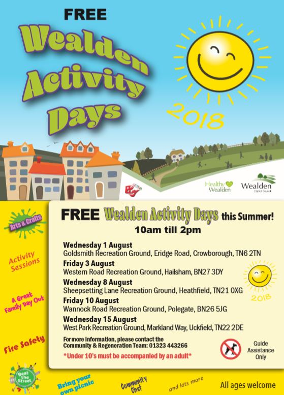 Come and meet the friendly #ESHRC team and CLIVe the #hearing bus at the #Wealden Activity Day in #Hailsham on Friday 3rd August from 10am to 2pm... Western Road Recreation Ground, Hailsham, BN27 3DY... Guaranteed sunshine and fun for all the family! 🙂🙂