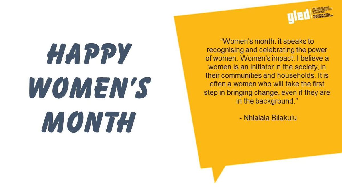 yledsa's tweet photo. Today marks the beginning of women’s month, it is our right to celebrate and rejoice for the amazing things that women do. We honour you and wish you a great month ahead. #HappyWomen’sMonth #Day1of31ofCelebratingOurShereos https://t.co/5vk8HMHsgT
