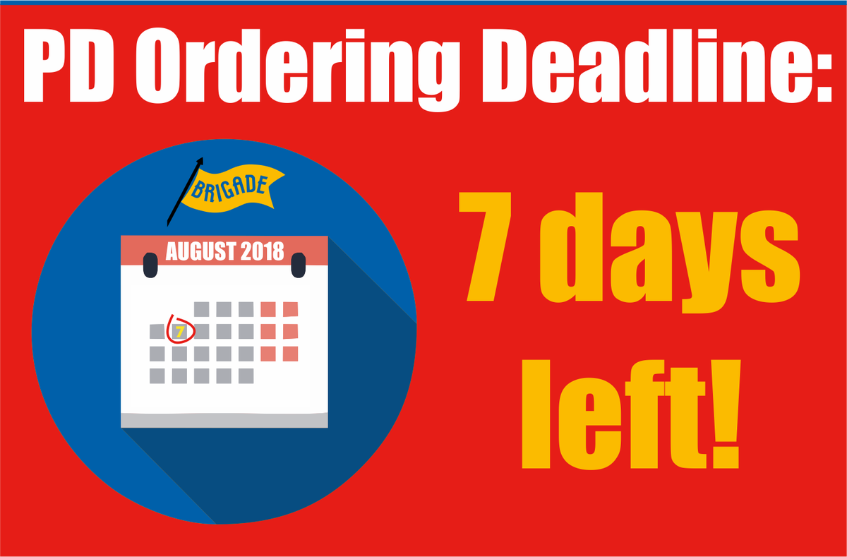 PARENTS:  Just 7 days left!  Click to order now: brigade.uk.com