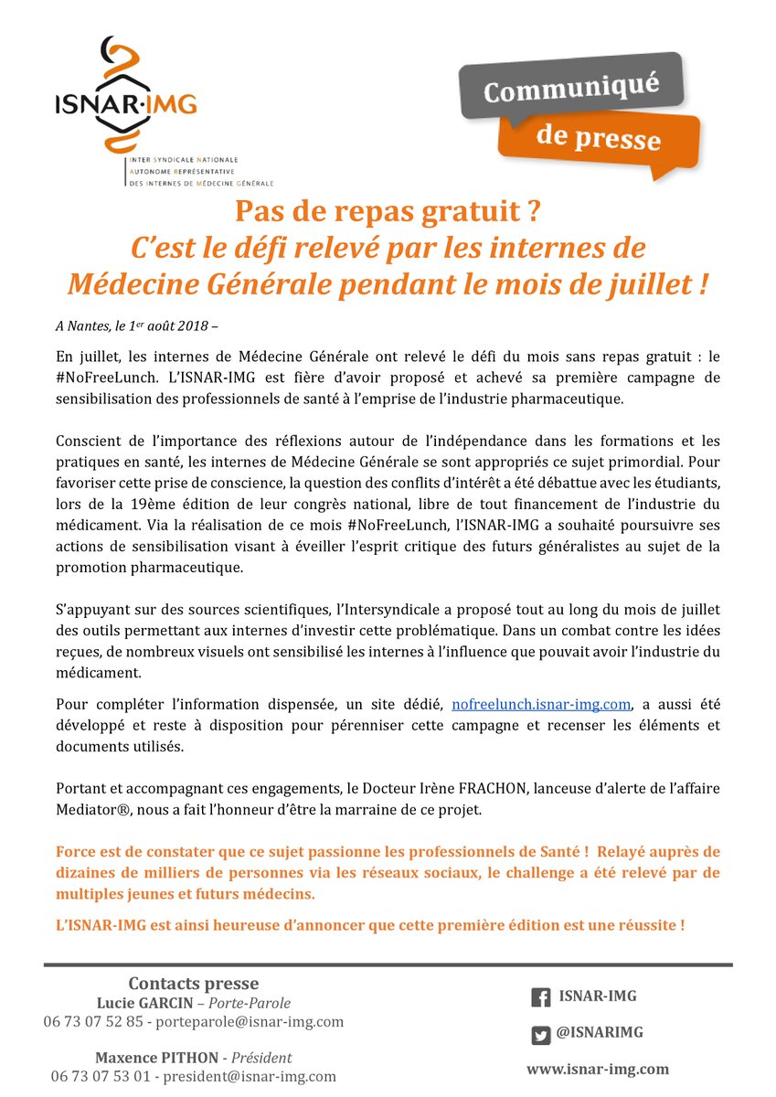 C est le défi relevé par les internes de Médecine Générale pendant le mois de