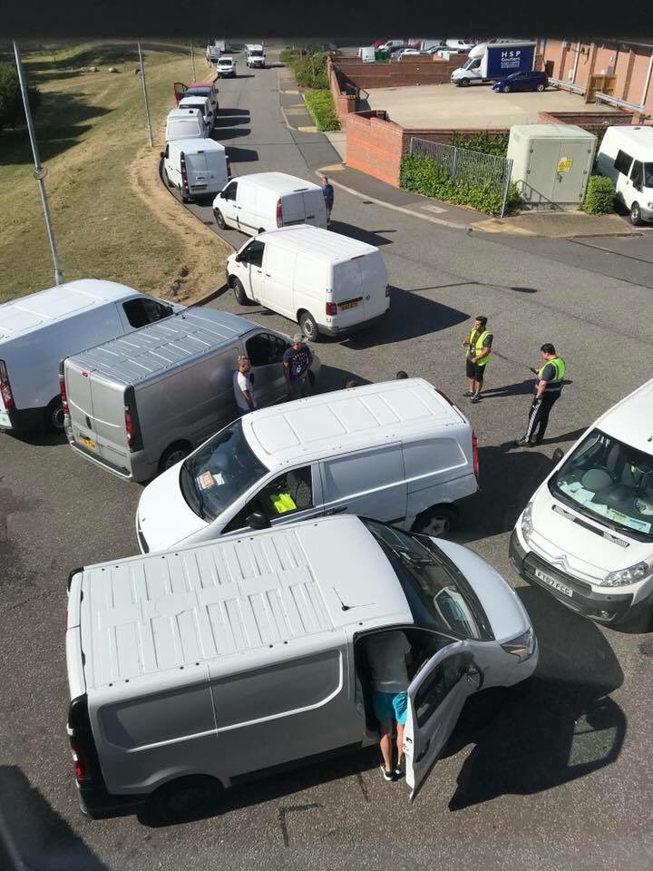 smudge3003's tweet photo. @AmazonHelp despite repeated reports of delivery drivers parking inappropriately in Grange Park, Northampton it’s still happening! What’s it going to take for something to be done! https://t.co/uRrbHUr2Ai