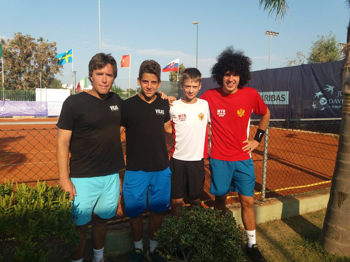 Tennis Europe Junior Tour . European 16/18&amp;U Summer Cups
Very proud and motivated about participation of our player Danilo Raicevic , member of VILAS TEAM development program , our coach Luciano is also acting as team Captain of Montenegro team.
