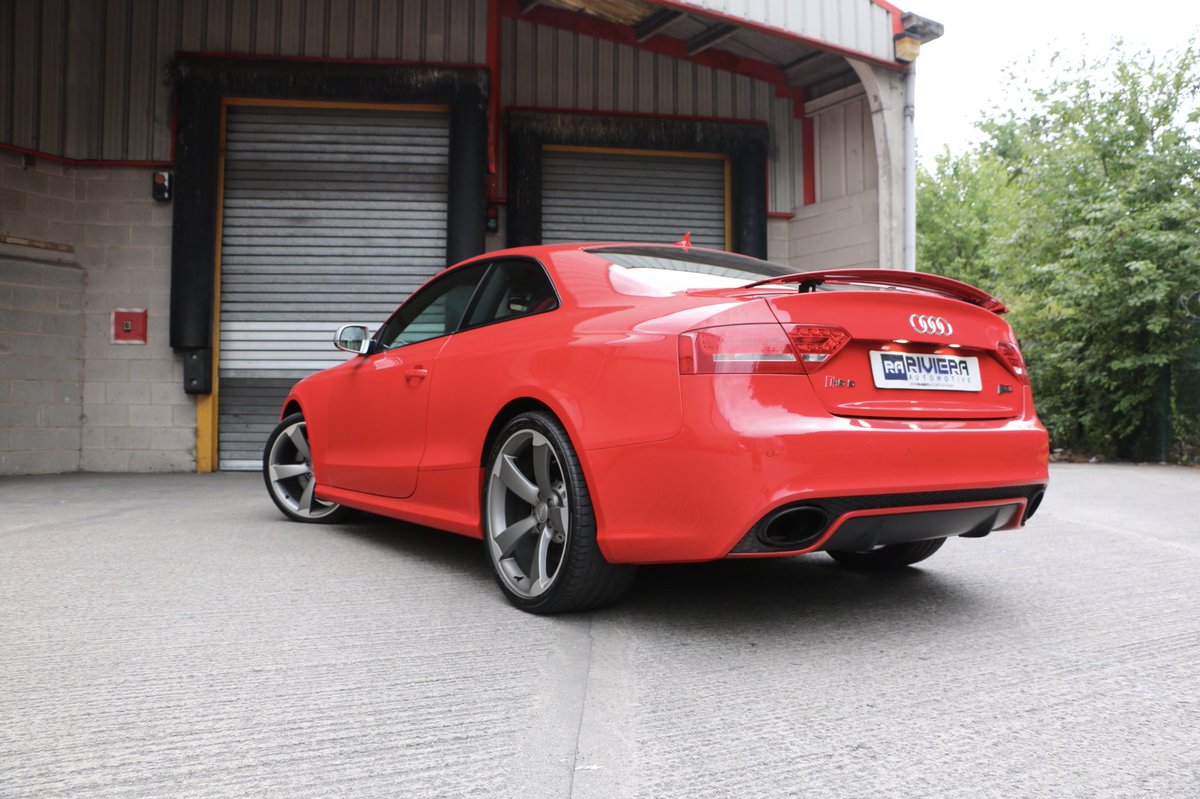 RivieraAuto's tweet photo. Who loves our new Audi RS5?! With a Revo upgrade, full Miltek Exhaust system and a price tag of only £24,995! 
Visit https://t.co/XXSxzAtctG to see more! #riviera #caroftheday #carsforsale #WednesdayWant https://t.co/Mpi1bip2JB