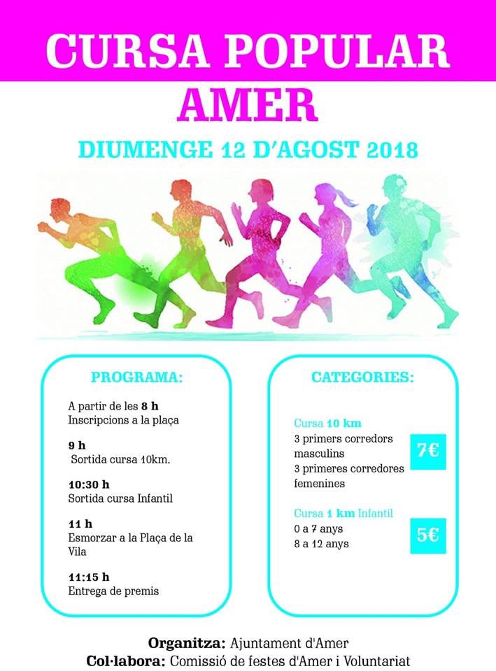 CursesRunning's tweet image. Cursa Popular Amer
📍Amer (Selva)
🏃‍♂️10 k
🗓 12 d’agost
⏰ 9 h.
@AjuntamentAmer 
#run #running #cursa #amer #selva  #girona #cursapopular #10k #race #cursa #cursesrunning #sport #esport #esportcat