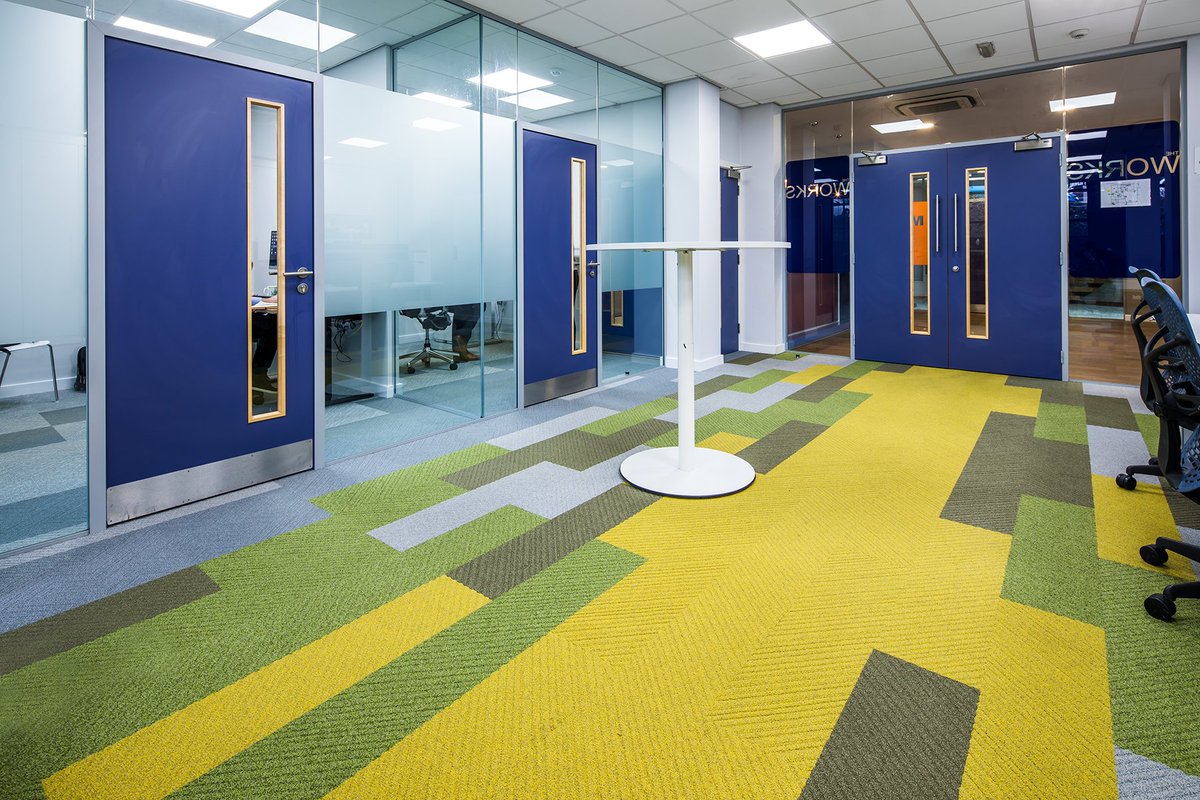 Desso_UK's tweet image. A winning combination of Traverse, Edges, Jeans and Desso&amp;amp;Ex Concrete carpet tiles gave @DaleOffices this stunning and creative new office look - let us know what you think! #officedesign #flooring