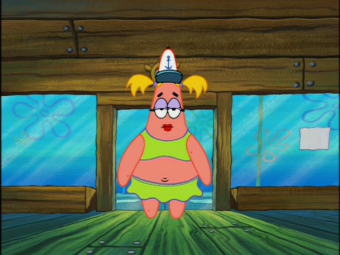 Spongebob Putting On Lipstick