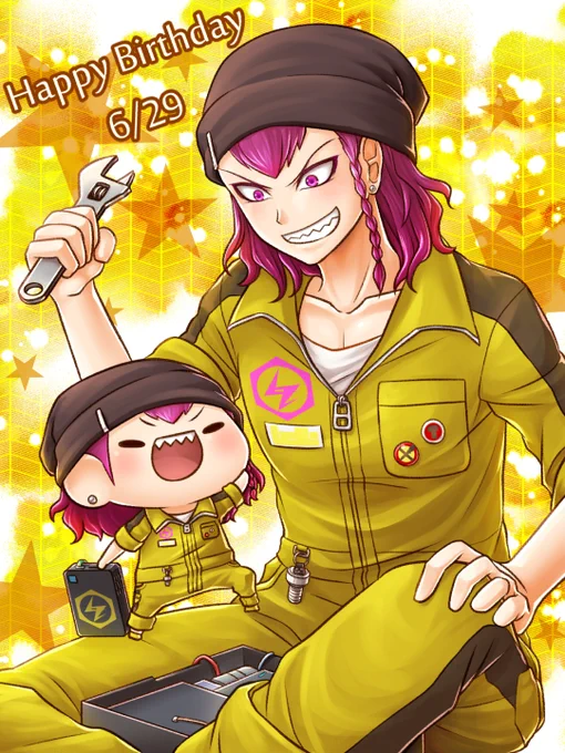 ダンガンロンパ:左右田和一
誕生日おめでとうございました!!!
#左右田和一生誕祭2018 
#左右田和一誕生祭2018 