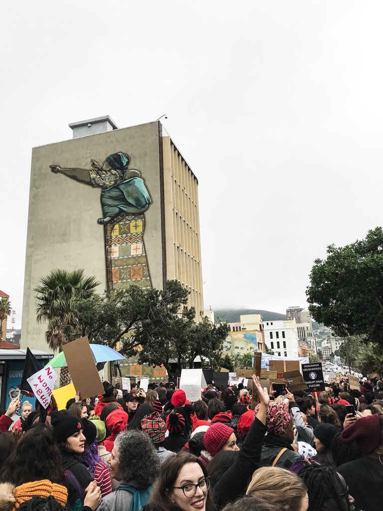 Francesca_varre's tweet photo. Marching together against gender-based violence #TheTotalShutDown #EnoughIsEnough https://t.co/PAG39pVTky
