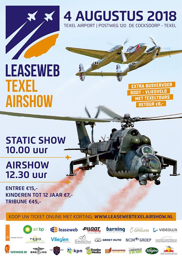 #texelairshow Koop NU je tickets online voor de Leaseweb Texel Airshow ow.ly/hWDG30kZ7k7