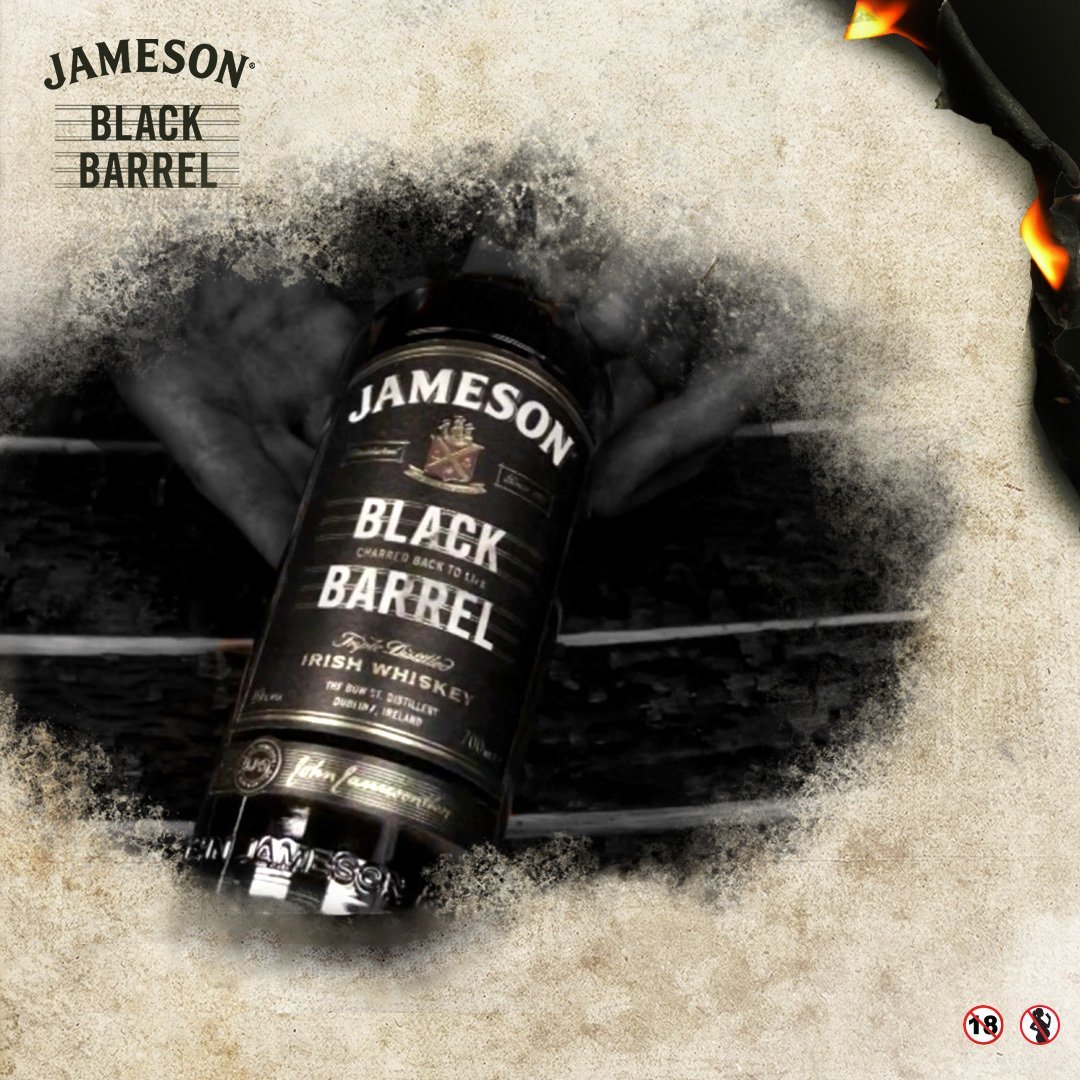 Jameson_EA's tweet photo. Whiskey enhanced by fire for a night enhanced by whiskey.
#Jameson #BlackBarrel #TouchedWithFire https://t.co/rDFhjsL73Q