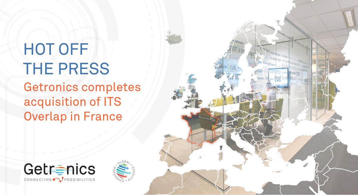 #hotoffthepress: <a href="/Getronics/">Getronics</a> continues expansion as it completes acquisition of ITS Overlap in France. Read more: bit.ly/2O1ZwH4