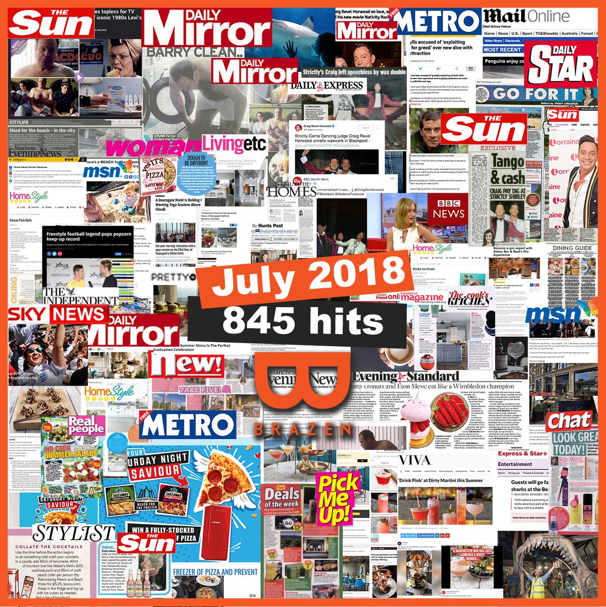 WeAreBrazenPR's tweet image. Our July #coverage was just as scorching as the weather. 🔥🔥🔥 Need us to turn up the heat on your #PR campaigns? 🌡️Then get in touch: ow.ly/oO5y30ldveo #Newsjacking #PRAgency #PRNews