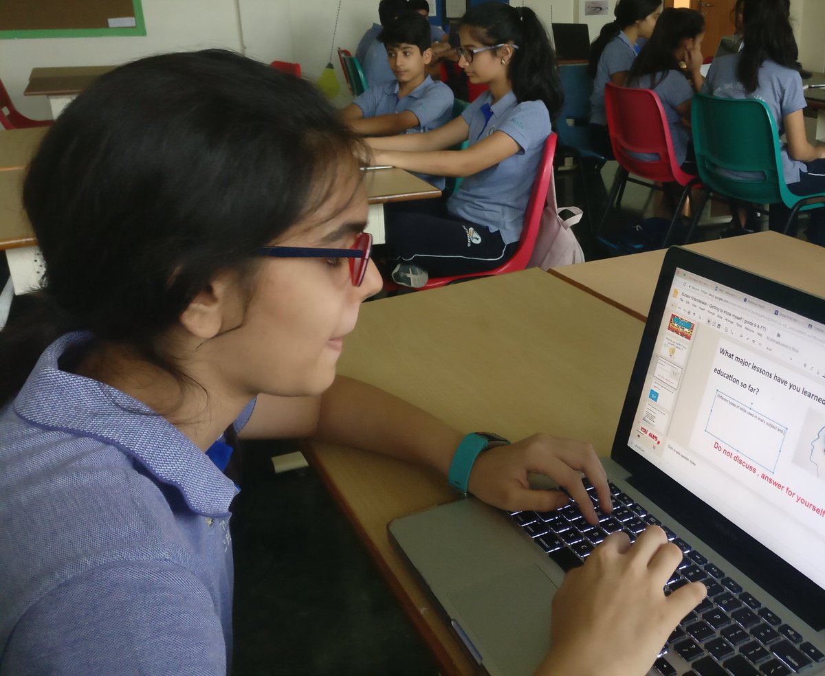 ApraRalli's tweet photo. #PSNBTS  #BACKTOSCHOOL @PathwaysNoida A brilliant start to a brand new academic year... As we get to know our students. They share their experience of past year and their expectations out of grade 9... Good mature outlook...happy to have them on board :-) https://t.co/q4qZKWjYBR