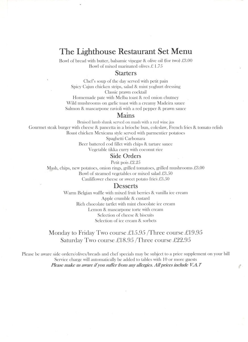oysterfleet2's tweet photo. Our new Lighthouse Restaurant menu is now available and we have made a few exciting changes....to book yourself a table please call 01268 510111 or you can book online via our website.
Please see the menus below...🍽️ https://t.co/xI02k4hPuq