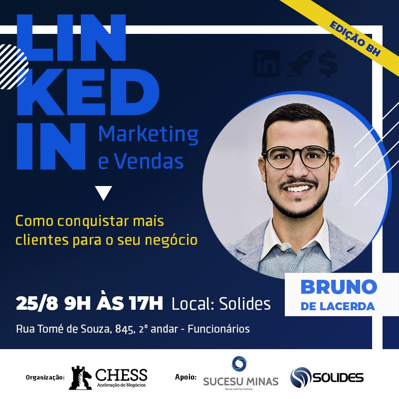 AMMAmkt's tweet photo. Inscrições abertas para a 7ª turma de BH - Linkedln Marketing &amp; Vendas.
Aprenda como prospectar e gerar mais leads para o seu negócio.
O workshop está bem bacana, com muita gente de peso apoiando. 
Garanta a sua vaga !!! https://t.co/mtNhPRvrvj https://t.co/htuHTUGjlD