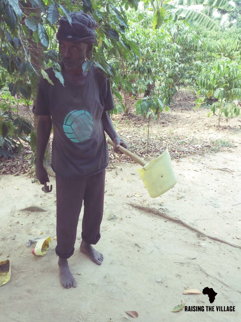 RTVorg's tweet photo. All techniques are applied to create a change and promote hygiene, a community member showing how to make a pit latrine cover in the easiest way.
#astick #1Nail #smalljerrycancover https://t.co/Ofb1zbPahy