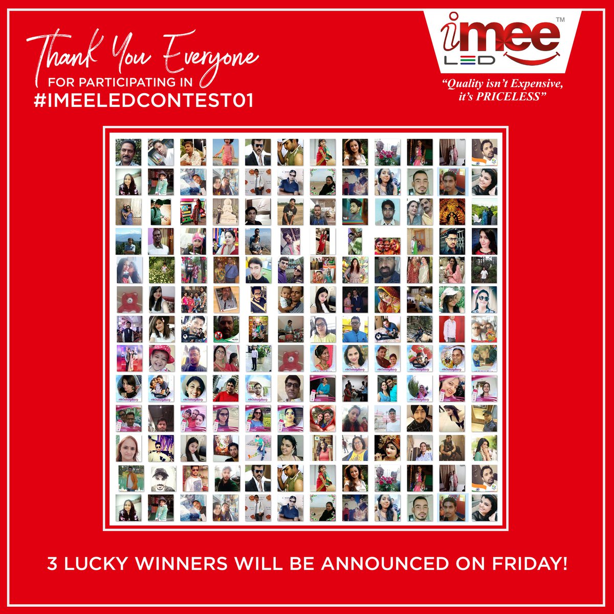 iMeeLED's tweet image. We would like to thank all of you for participating in the #iMeeLEDContest01. 
3 Lucky Winners will be announced this Friday. 
Share this if can find your photo. Follow our Social Media Handles and never miss an update! #iMeeLED #LEDProducts #Contest #ExcitingPrizes #EcoFriendly