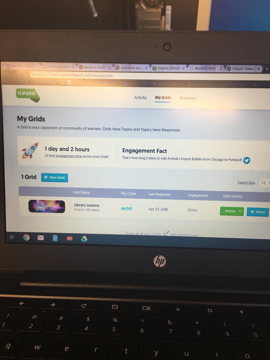 QueenB_Beta's tweet photo. Flipgrid, Recap and Screencast, oh my! Iโm ready to use these tools this year with my Ss. Flipgrid is the great. I have used it before. @CFBDLS #camplearnmore #CFBLearn #cfbmatterstome #LMAM18 https://t.co/zleKYgWc0g