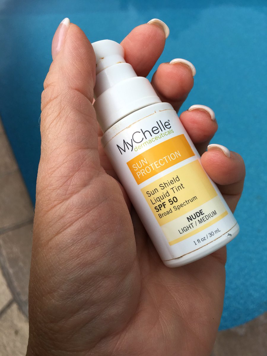 Marlene_c2c2's tweet photo. Just finished this bottle of #MyChelleDermaceuticals spf 50 liquid tint and I loved it! No greasy feel at all!  #oilfree #broadspectrum #PABAfree #crueltyfree #naturalbeauty #over50 #healthyskin @MyChelle https://t.co/6D60HWzzT2
