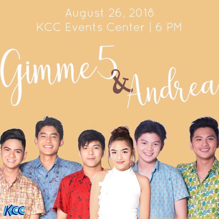 See you! #Gimme5andAndreaAtKCC ❤️