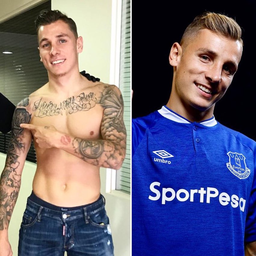 Transfer Man Everton S New Signing Lucas Digne Has You Ll Never Walk Alone Tattooed Across His Chest Transfer Man Everton S New Signing Lucas Digne Has You Ll Never Walk Alone Tattooed Across His Chest