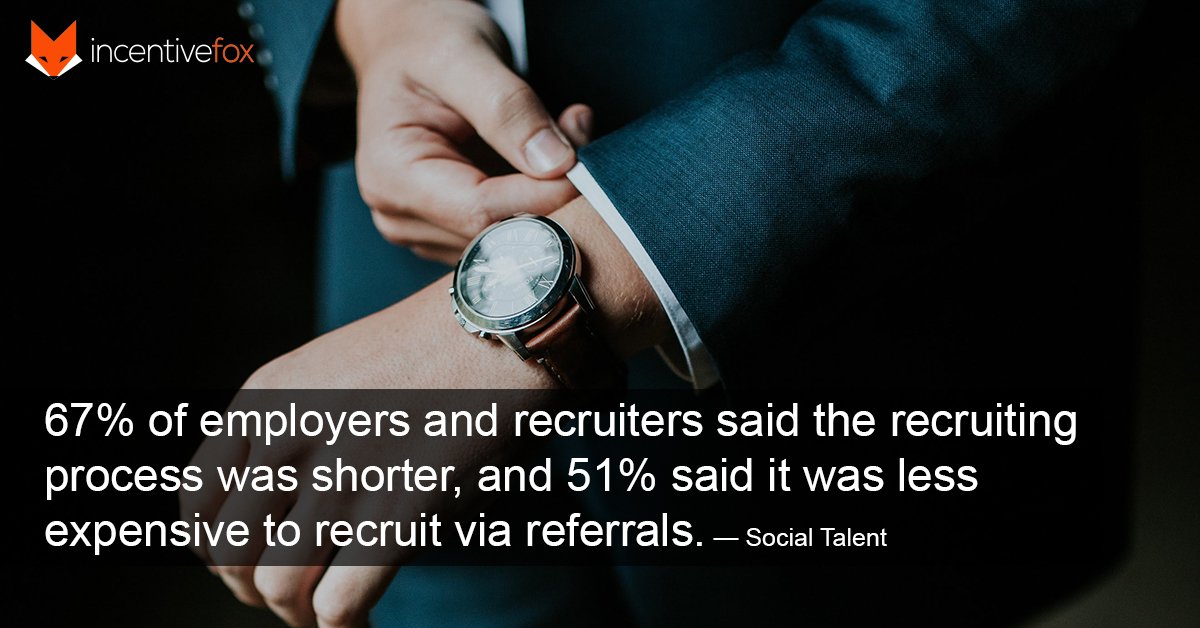 Want to save time & money hiring your next superstar employee? Start by asking for a referral. Incentivefox can help your company create the perfect #EmployeeReferral program. Learn how by visiting us today! buff.ly/2tFDYuJ #employeeRewards #Referrals