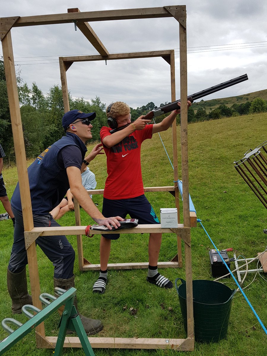 2ACScouts's tweet image. #2ACScouts on target with clay pigeon shooting at Summer Camp in the Peak District.