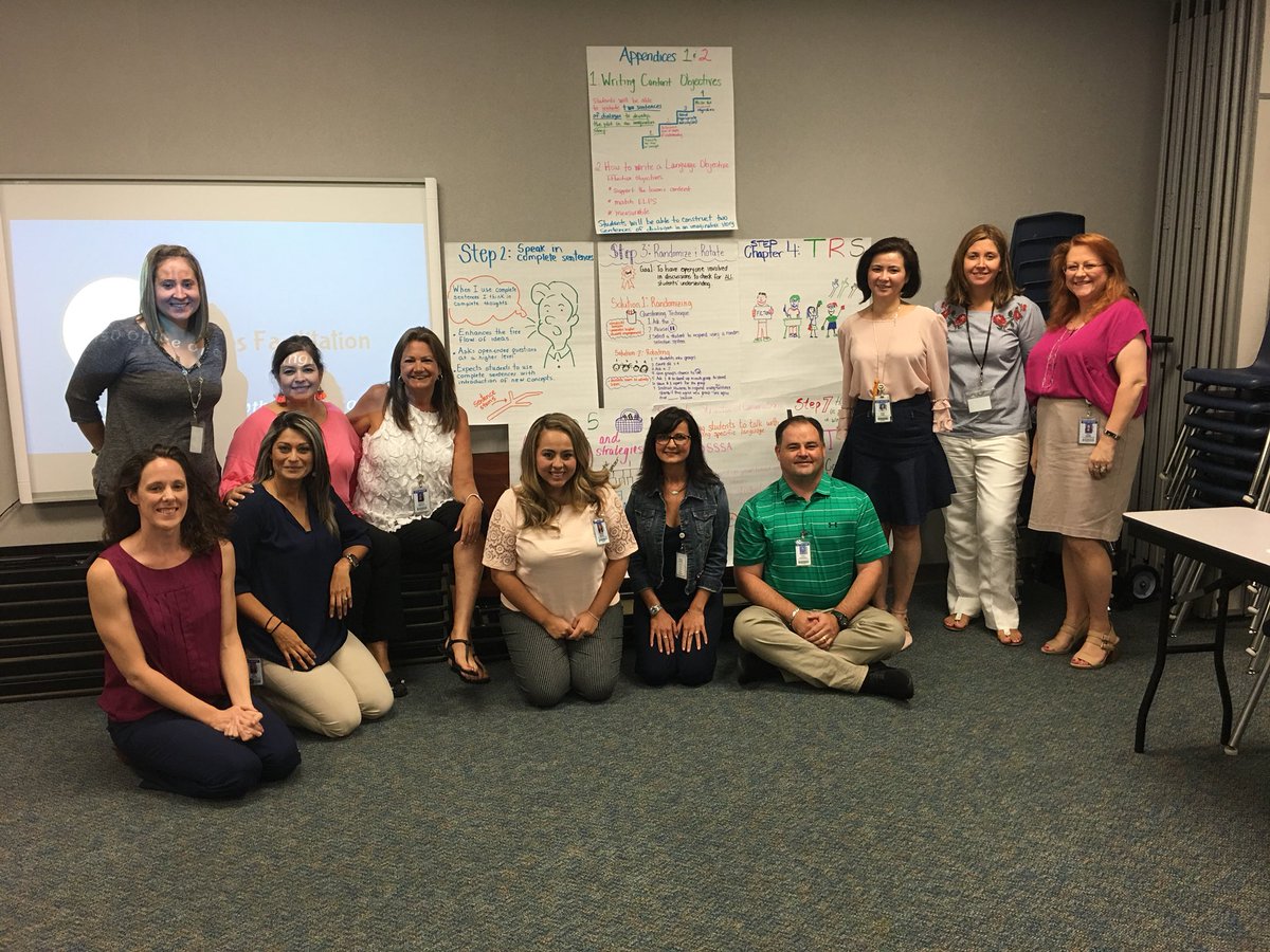 ValentinaESL's tweet photo. Creating a vision for systemic campus wide implementation of the #7steps with @KatyOOL We ❤️ #language rich classrooms @Seidlitz_Ed #katyool #ELLchat https://t.co/Z6HbwKd7XF