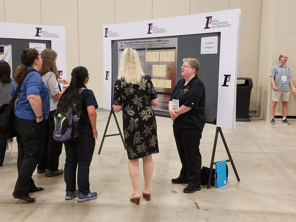 ESU4n6science's tweet photo. Way to represent @emporiastate at the International Association for Identification conference, Kristin Rindom! #ESU4n6 @ESU_LAS_DEAN https://t.co/R9z0xtG718