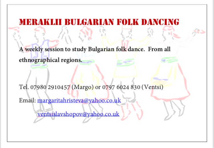 MERAKLII BULGARIAN FOLK DANCING!
A weekly session to study Bulgarian folk dance here at <a href="/ChestnutsCentre/">Chestnuts Community</a> 
#Bulgaria #Dance #havefun #joinus