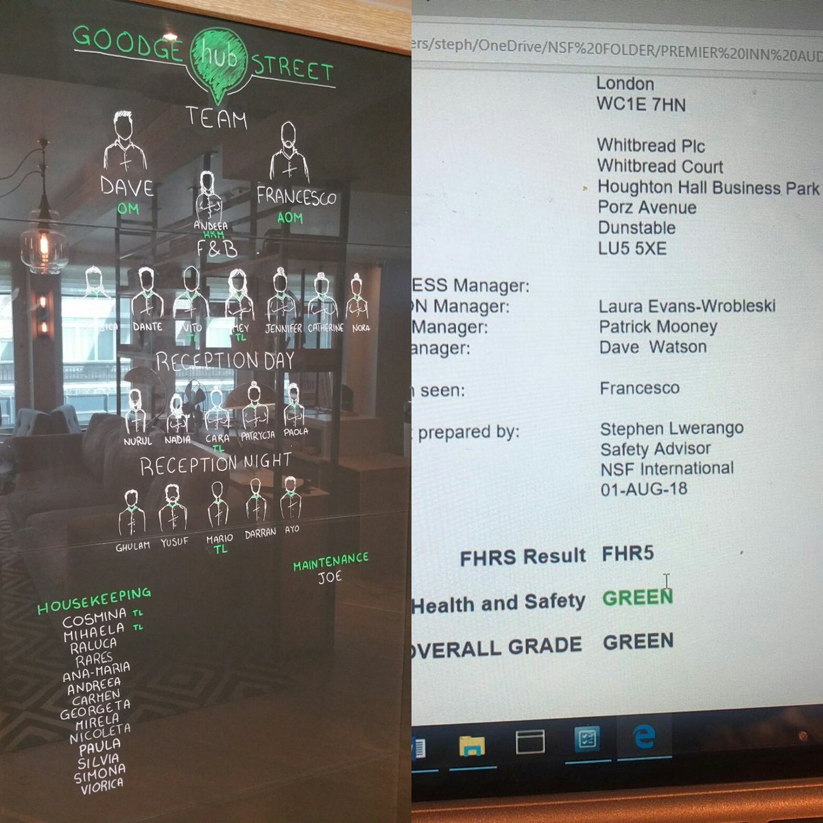 When you pass NSF 💚💚💚💚💚 because you have such an amazing team and incredible leaders.
Thank you <a href="/hubgoodgestreet/">hub goodge street</a> 😊
<a href="/DwLondons/">David Watson</a> <a href="/FcCrea/">Francesco Crea</a> <a href="/CorreiaCara/">Caranisha Correia</a> <a href="/Vrito981/">Vito Riolo</a> <a href="/DanteYoung9/">Dante Young</a> <a href="/Nadyassimi/">Nadia</a> <a href="/SDEBDD/">simon ewins</a> <a href="/paddymooner/">Patrick Mooney</a> <a href="/LauraEvans81/">Laura EvansWrobleski</a>