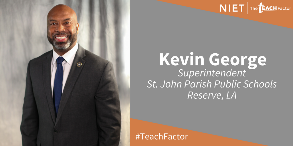 NIETteach's tweet photo. Wishing a great first day of school to #Superintendent and #TeachFactor Fellow @stjohnsupe and the teachers and students of St. John the Baptist Parish Public Schools in Louisiana! Hear his story: https://t.co/Pk5fEnGAAR. #TFFBackToSchool #transformstjohn #LaEd https://t.co/xK5O6pGZoR