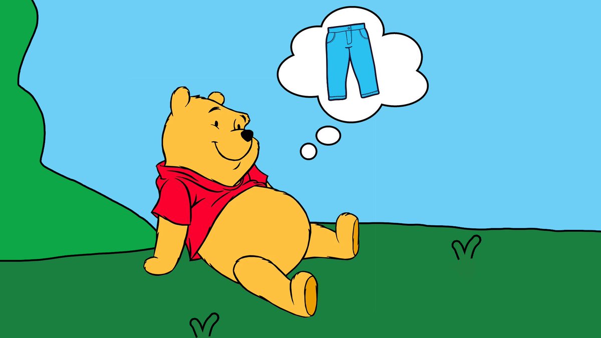 The mystery of Winnie the Pooh’s pants. tili. gq.mn/9hG75P2. pic.twitter.co...