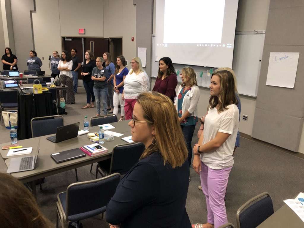 GeralynHendrick's tweet photo. Restorative Circle with new 3rd grade teachers! #PISDLearns https://t.co/mLYTeydhMj