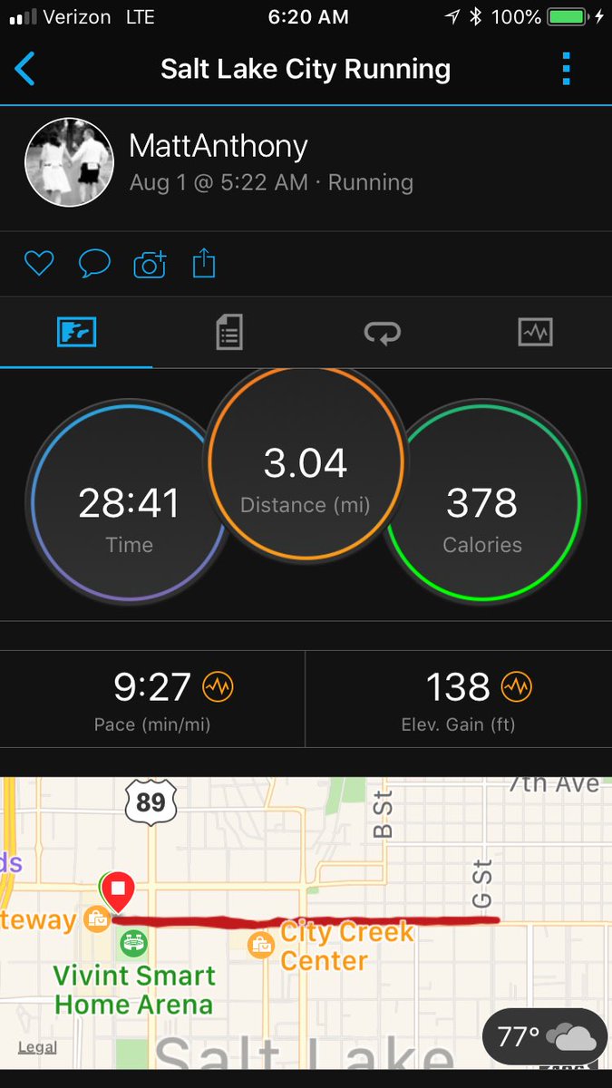 mattanthony70's tweet photo. Wow, looks like we’re getting used to running in the mountains (or “hills” according to my Colorado cousins...)
So yeah, looks like it’s time to go home.
Day 67
#100RunDaysOfSummer!!!
#UtahRunning
#WeAreGonnaBeSoSuperFastWhenWeGetBackToKansas
#WeHaveAirInWichita
#ICTMF https://t.co/ifbfI1HaB0