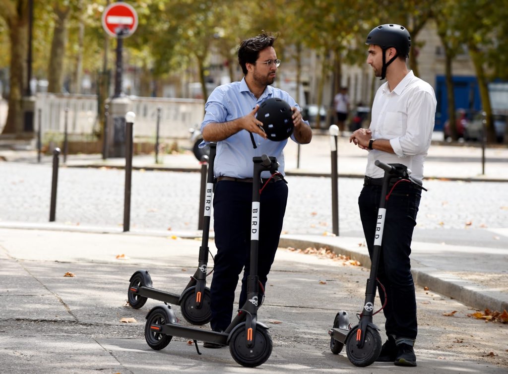 kschlenker's tweet photo. Thank you @mounir for being the first rider on @BirdRide in Paris. I look forward to continuing the conversation on the future of our cities. Happy to be providing Birds for all Parisians since this morning. https://t.co/94EoPCyFF0