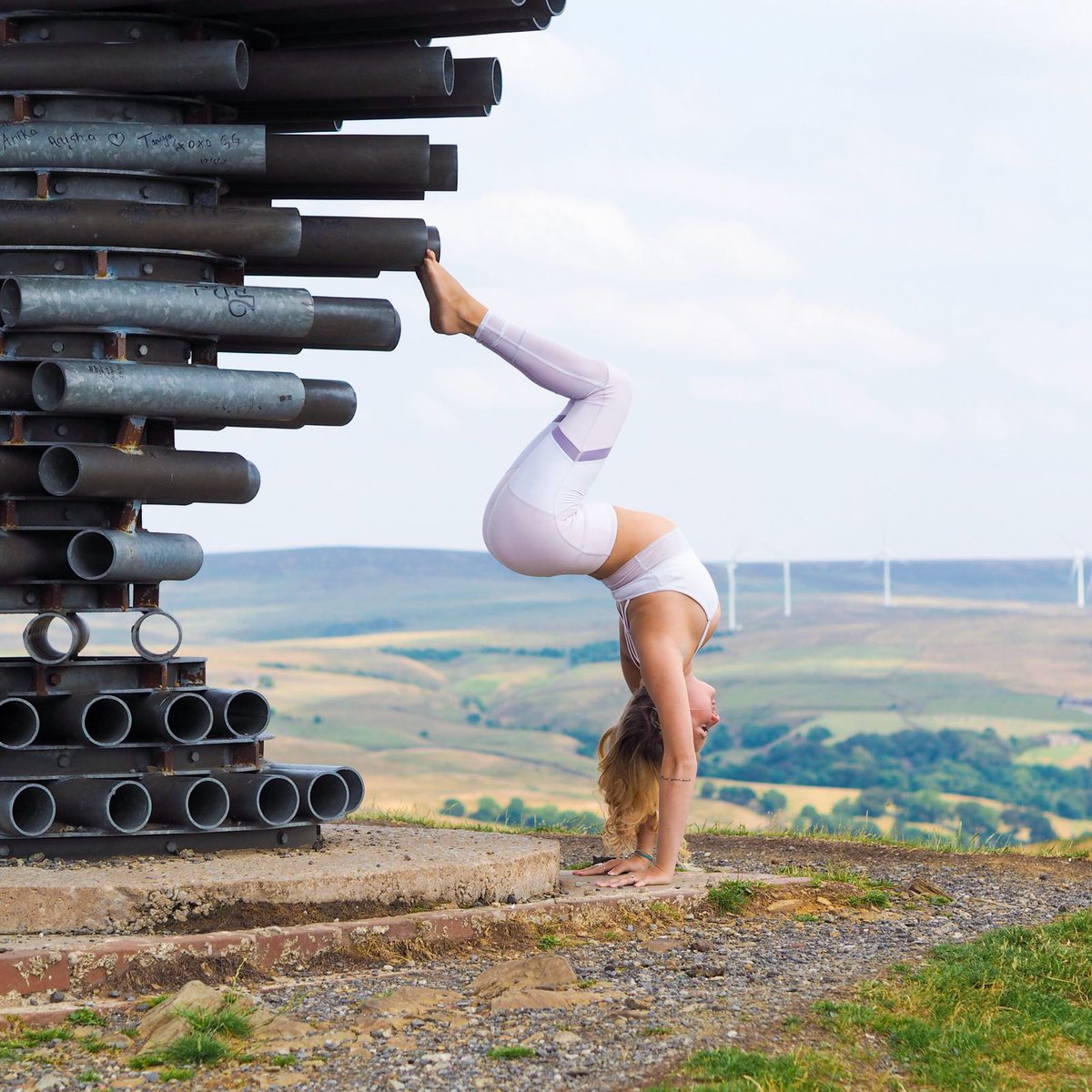 Here's a different view of the Singing Ringing Tree - yoga teacher Briony Gardner of <a href="/youryoga_fx/">your yoga experience</a> <a href="/TheFXcentre/">Fitness Experience</a> - see more pictures, and about her classes including the area's only Hot Yoga here: burnley.co.uk/amazing-yoga-b…