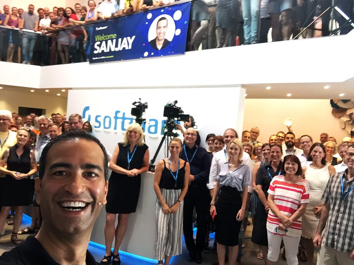 Amazing first day <a href="/SoftwareAG/">Software AG</a>! I am exhilarated to work with this team.