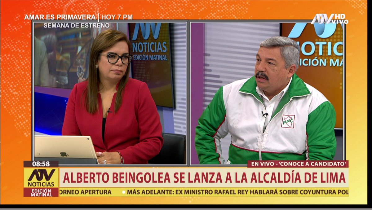 atv_noticias's tweet photo. [#ENVIVO] Alberto Beingolea: "La corrupción le cuesta mucho al país" #ATVNoticiasMatinal ►https://t.co/3lEAlwQS8I https://t.co/16gm4iERFY