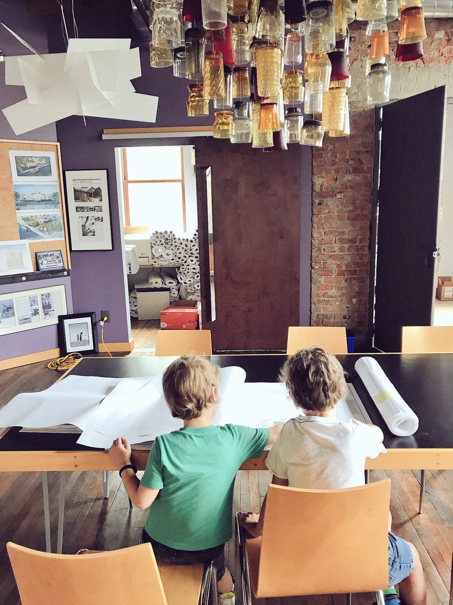 tomflood1's tweet image. Going over the plans at Thier Curran Architects this morning. #SummerProgramming