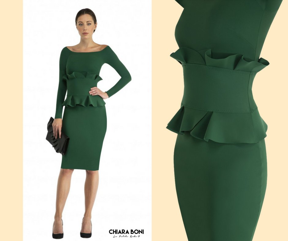 chiara boni green dress