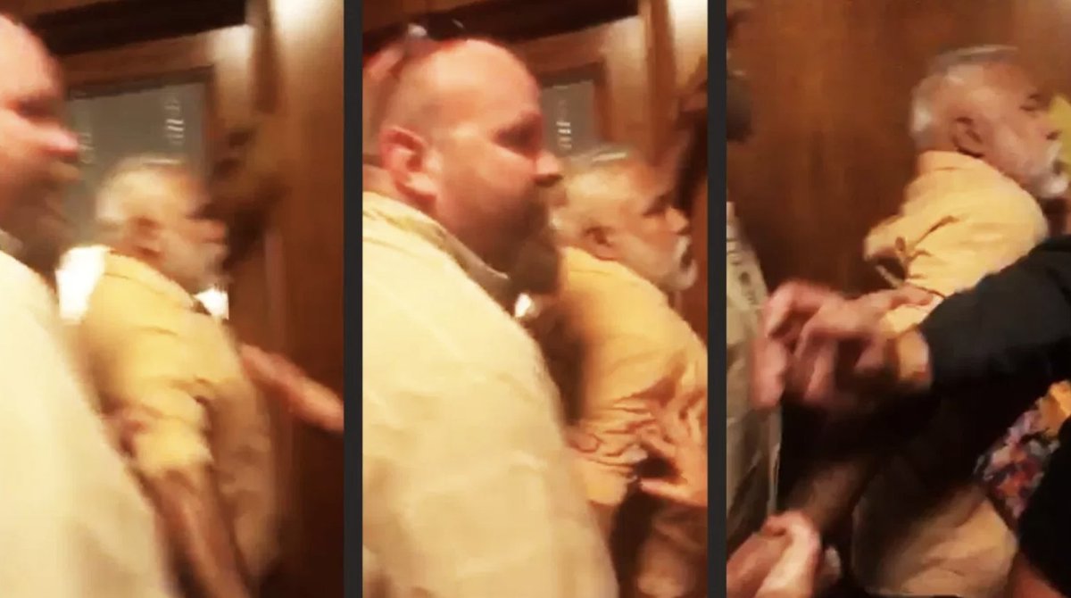 FIAnational's tweet photo. "As the man shoved her, nearly knocking her to the floor, Catalina said she felt her body freeze and flash back to the numerous other times she’s been traumatized by police in her decades living in the midwestern United States." @thinkprogress #ICEOutMN https://t.co/ERtH2MCdRv https://t.co/qxbm82rcPA
