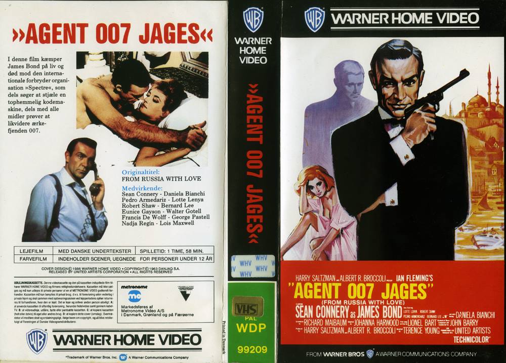 James Bond O Rama Dk On Twitter Danish Vhs Rental Coverart For From Russia With Love From 1986 Https T Co Zwwa0q7n6t Jamesbond